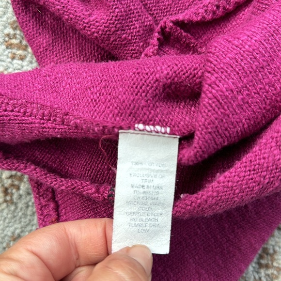 Willow Button Down Cardigan Fuschia Pink Medium - Picture 5 of 6